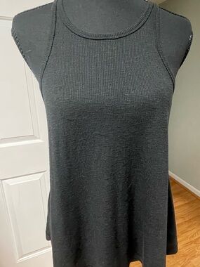 Free People Ribbed High-Neck Swing Tank. Size Small
